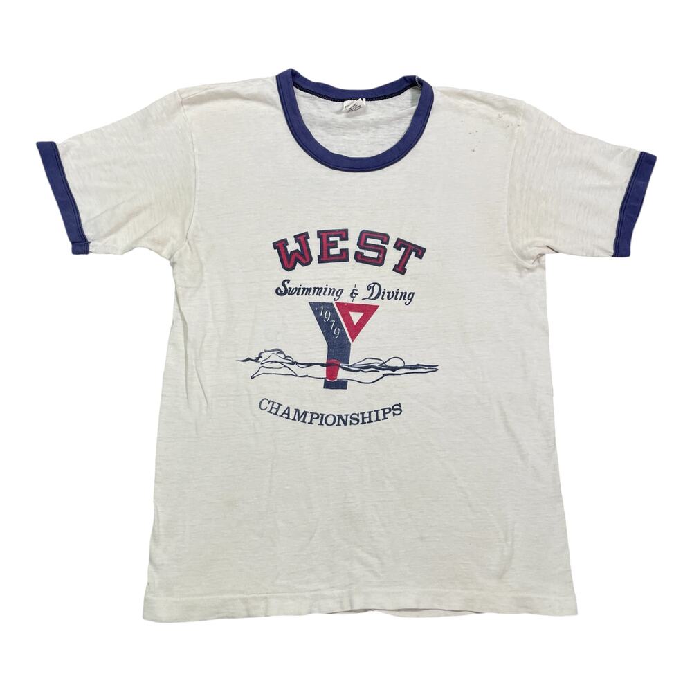 Vintage 70s YMCA Ringer T-Shirt